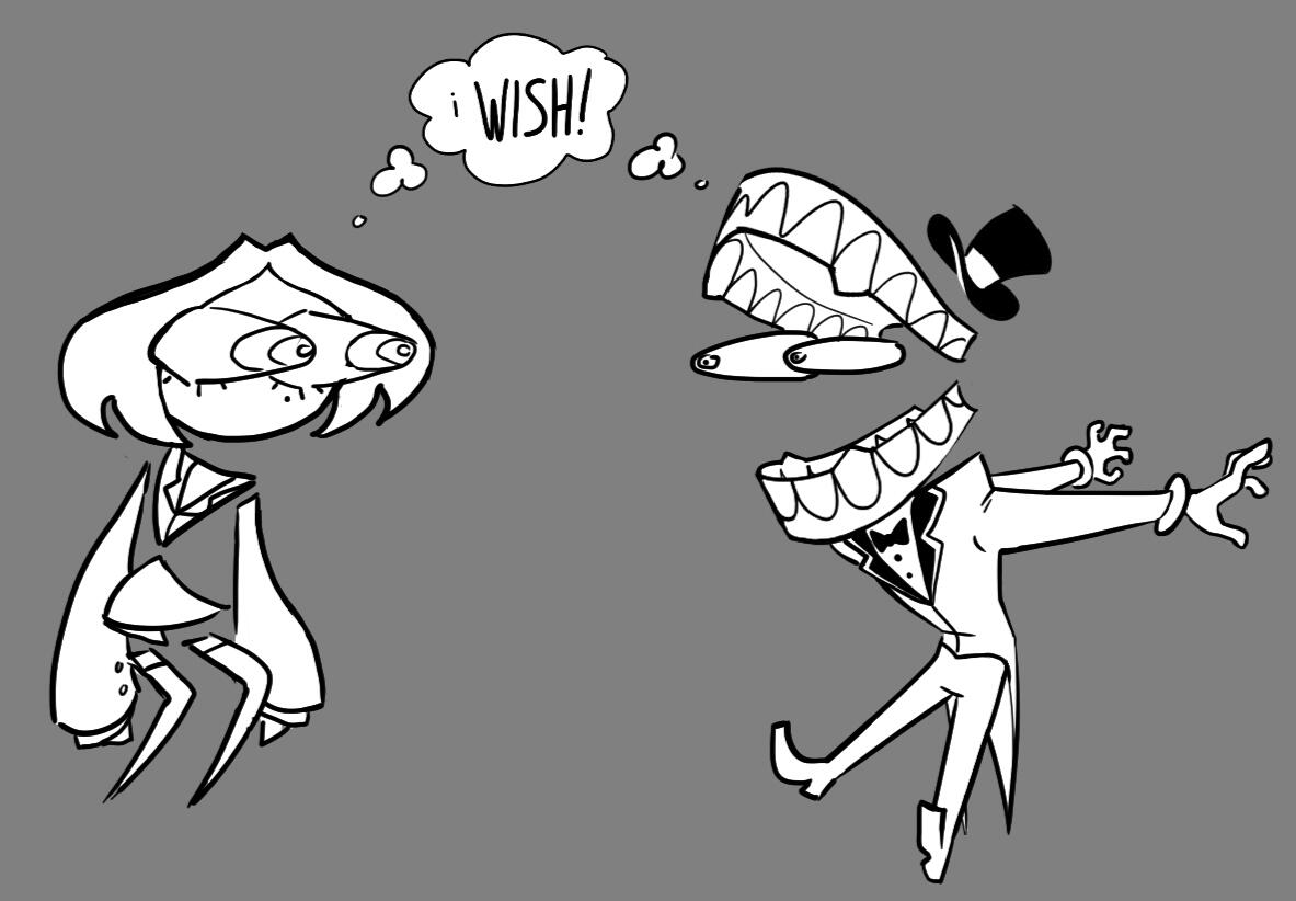 me and caine doodle
