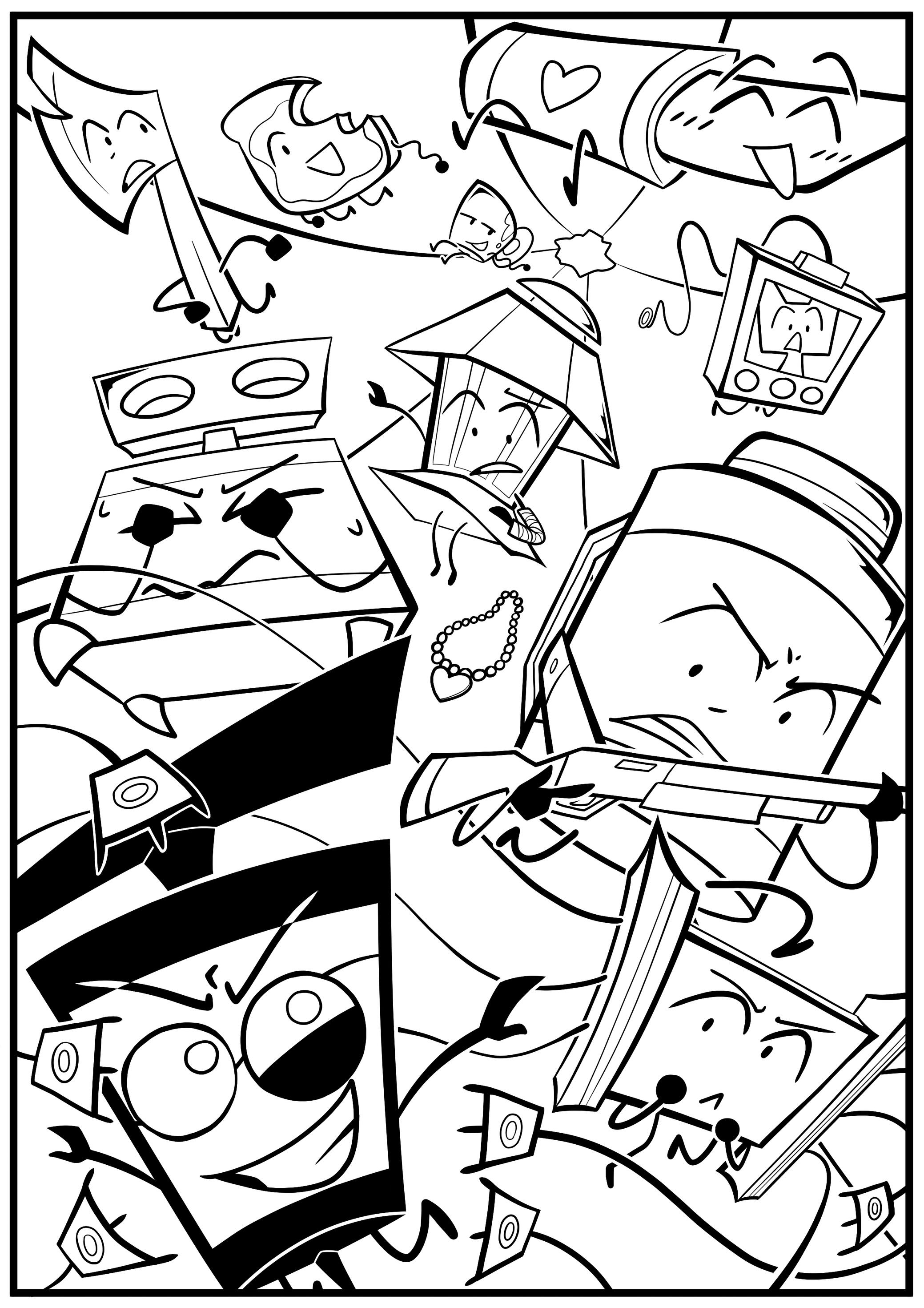 IVOS linework for OSC coloring-book vol.1
