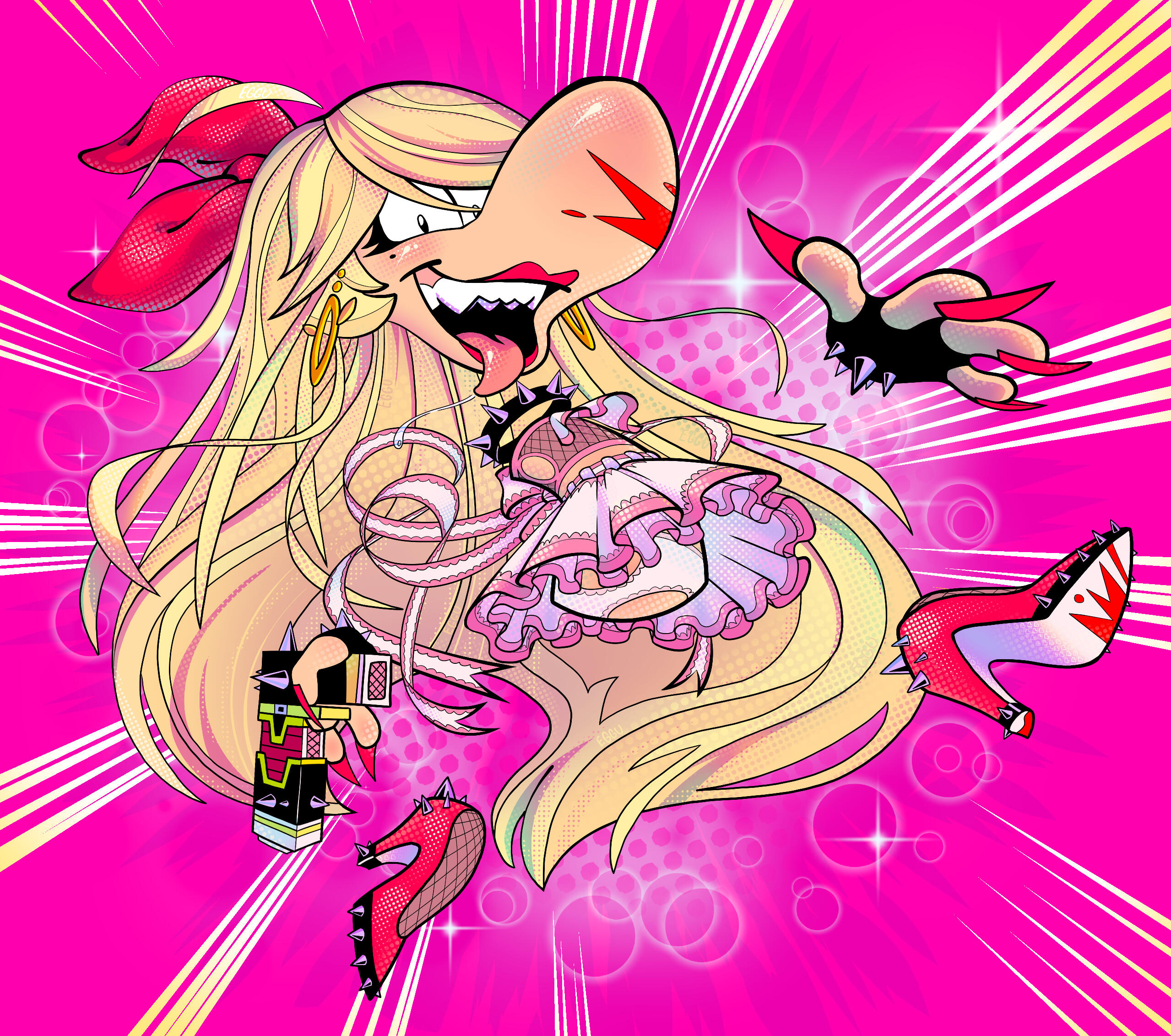 Rayman X Panty and Stocking mashup
