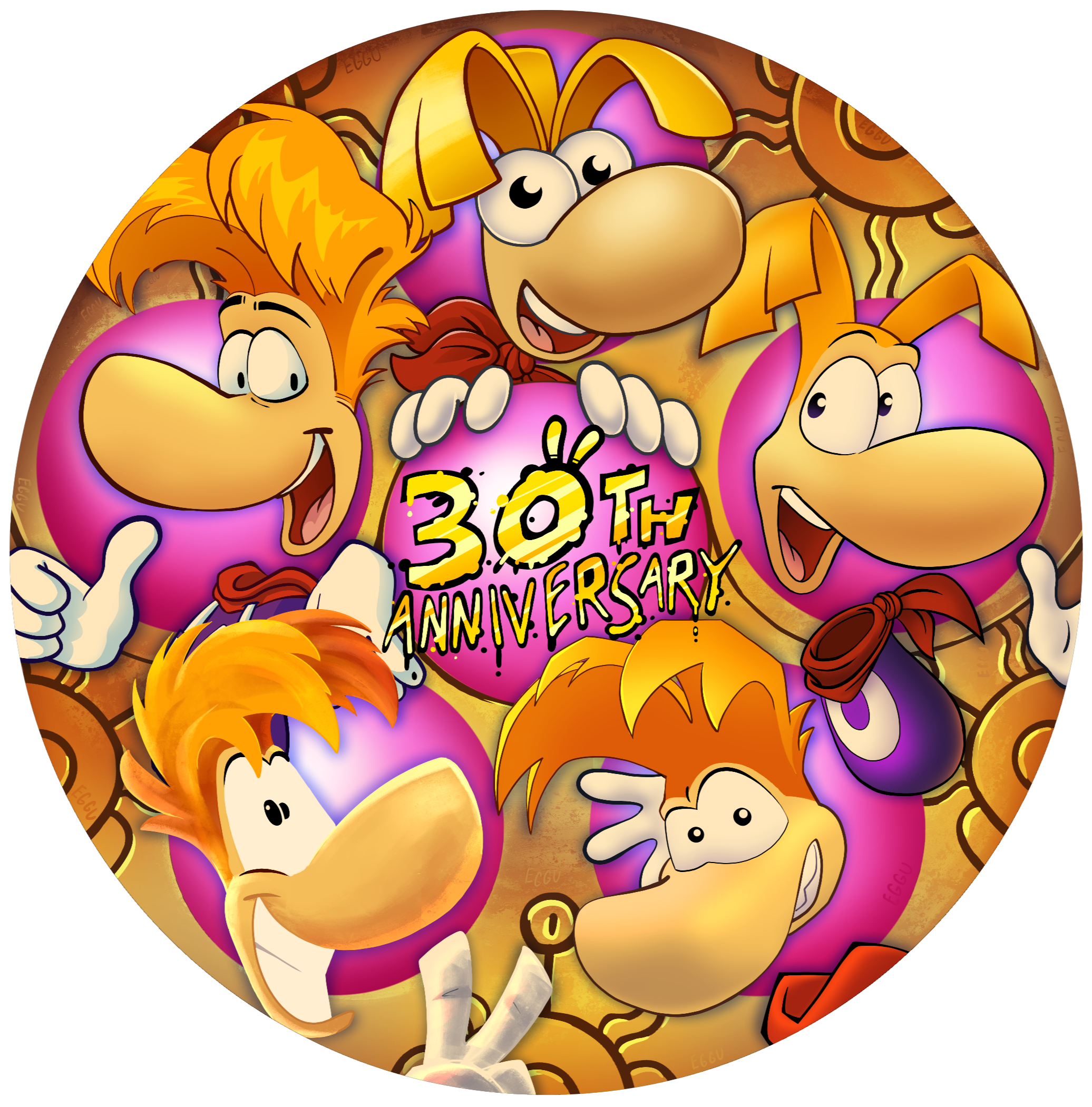 Rayman 30th anniversary event art