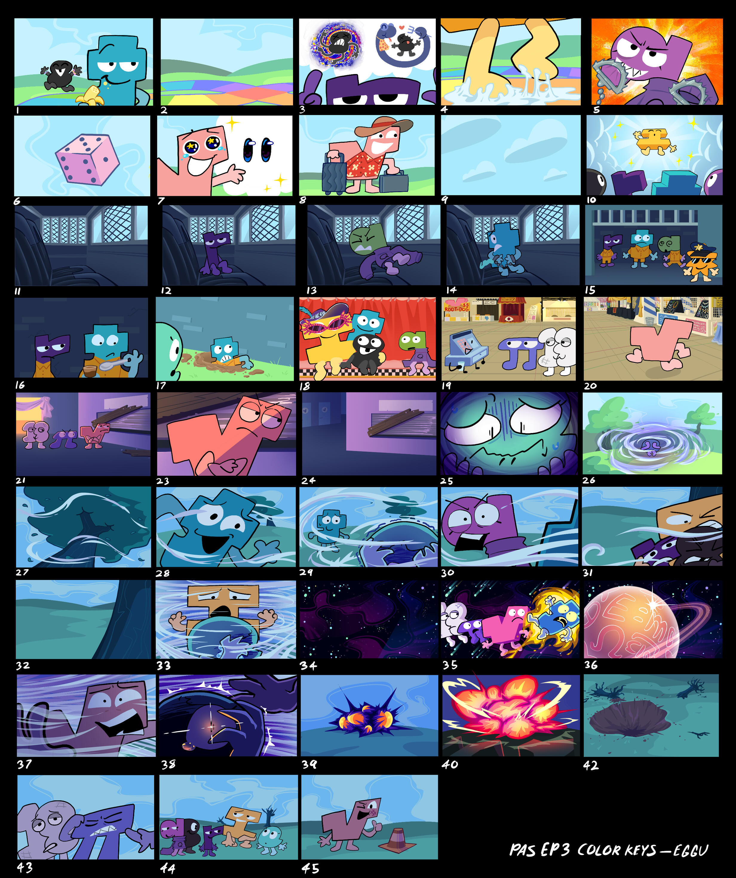 Problems and Solutions ep 3 color key