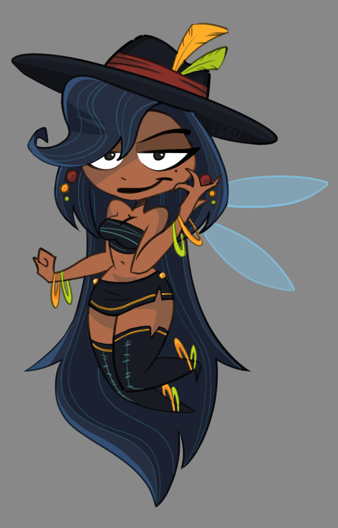doodle of me as a nymph from Rayman Origins